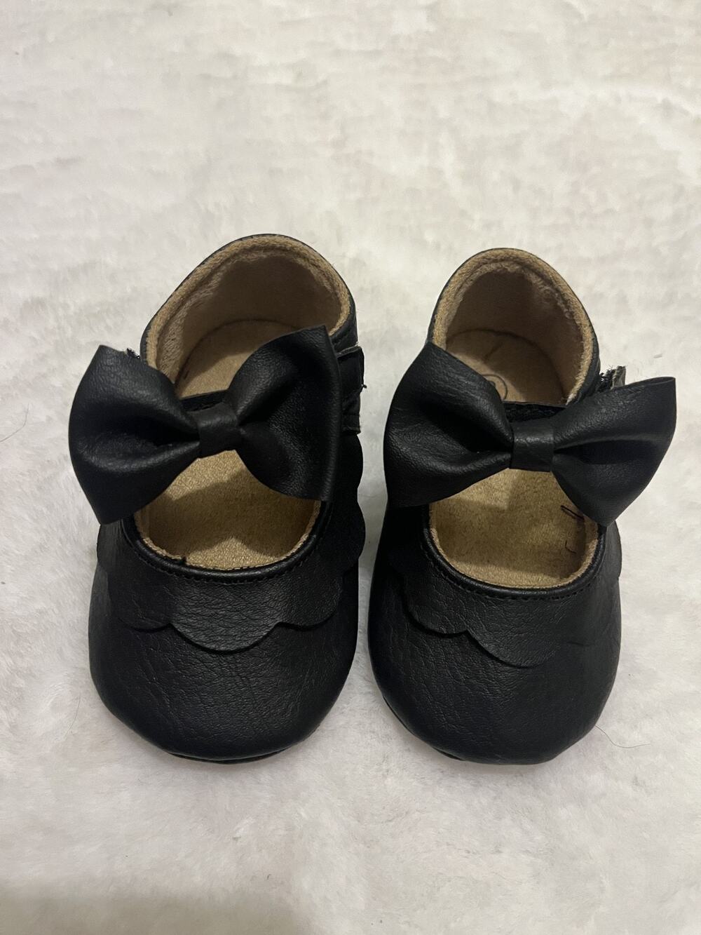 Black Infant Mary Jane Bow Shoes Size 2 New Without Tags Boutique